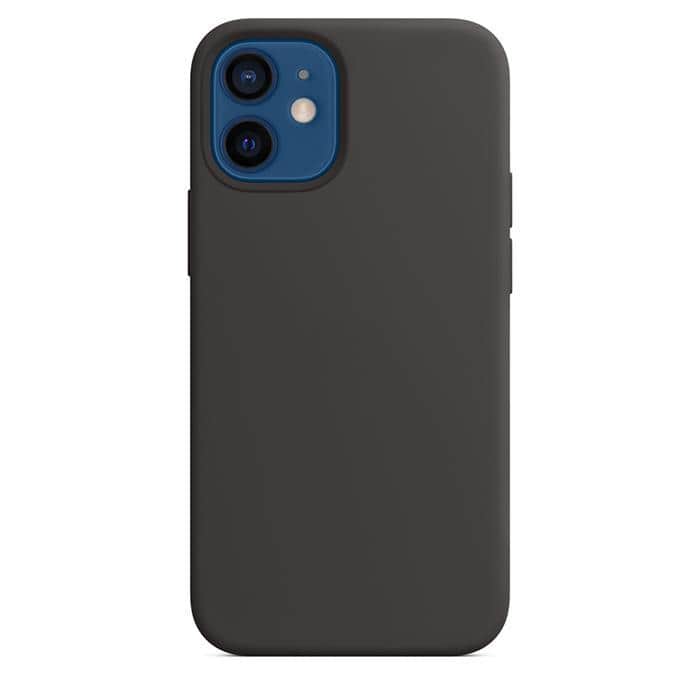 Silicone Case with MagSafe for iPhone 12 Mini - Black