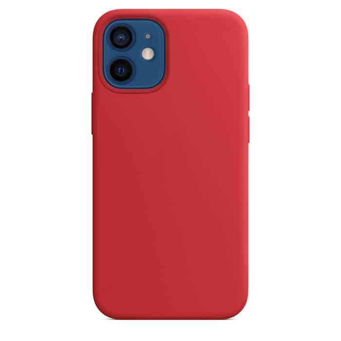 Silicone Case with MagSafe for iPhone 12 Mini - Red