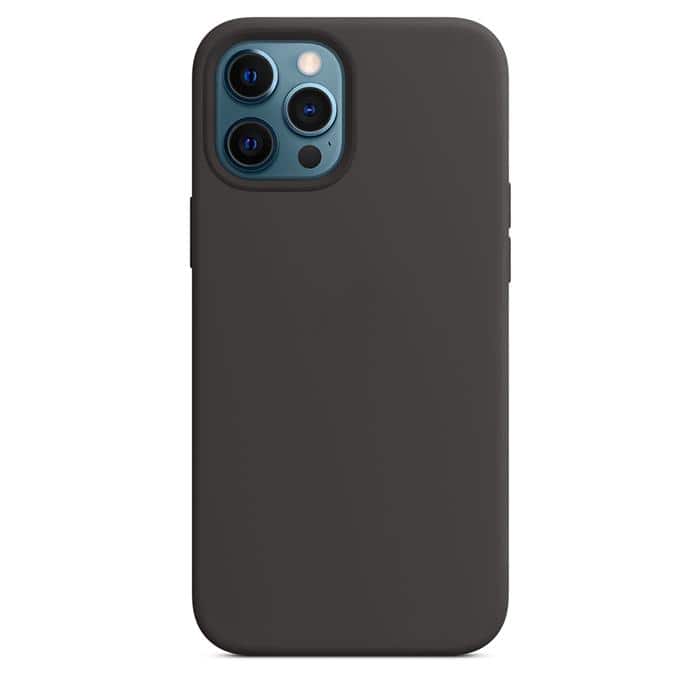 Silicone Case with MagSafe for iPhone 12 Pro Max - Black