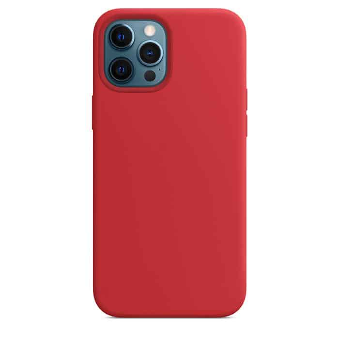 Silicone Case with MagSafe for iPhone 12 Pro Max - Red