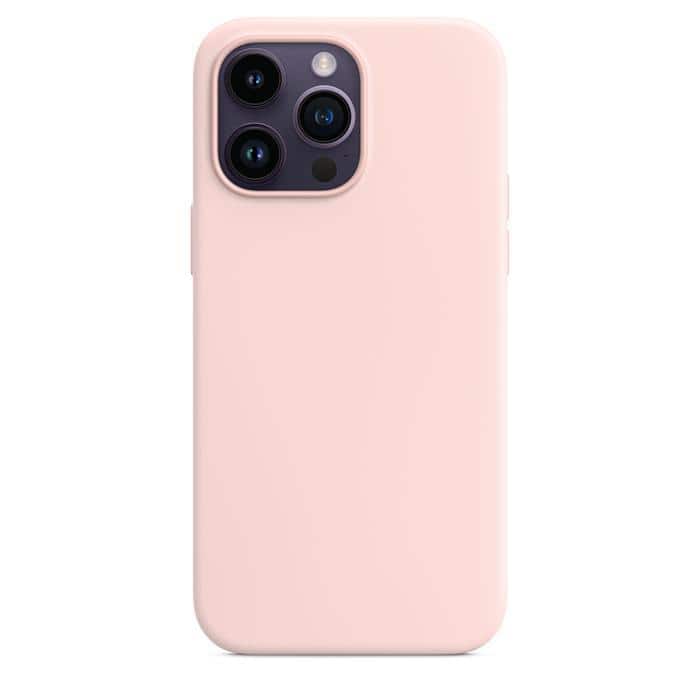 Silicone Case with MagSafe for iPhone 14 Pro Max – Pink