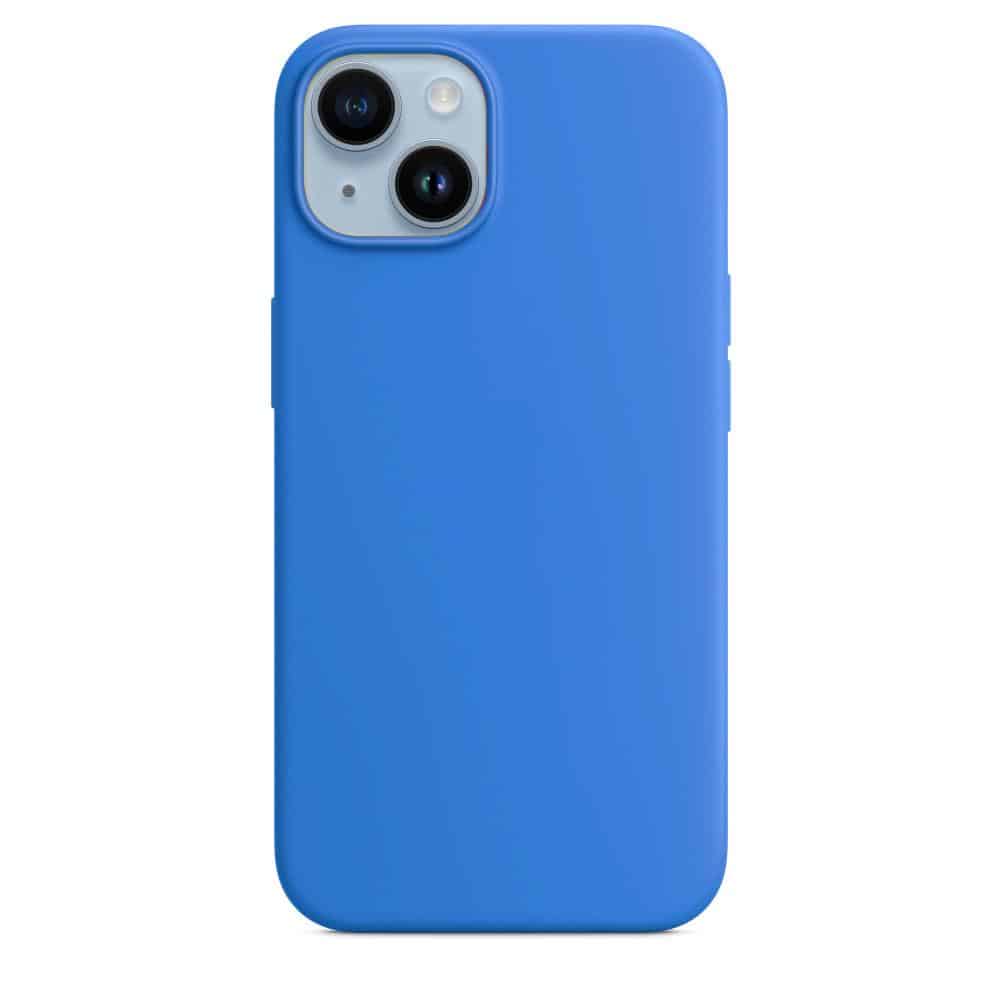 Silicone Case with MagSafe for iPhone 14 – Blue