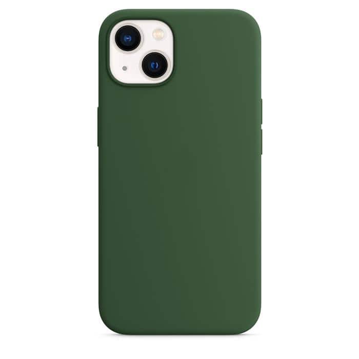 Silicone Case with MagSafe for iPhone 14 – Green
