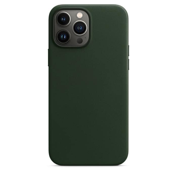 Genuine Leather Case for iPhone 11 Pro Max - Green