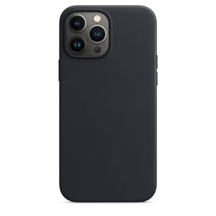 Genuine Leather Case with MagSafe for iPhone 12 Pro Max - Black