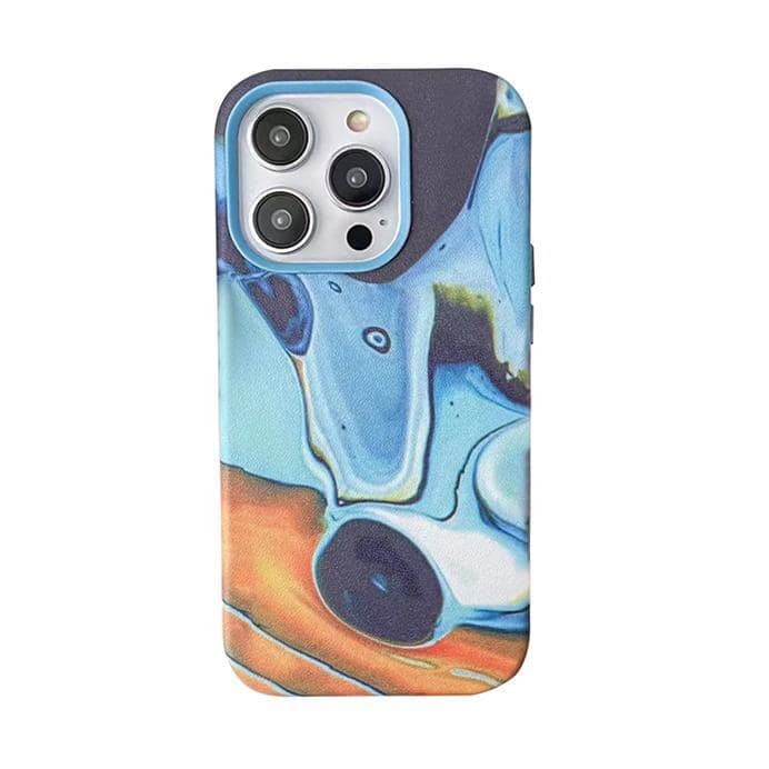 Marble Blue Case with MagSafe for iPhone 14 Pro Max