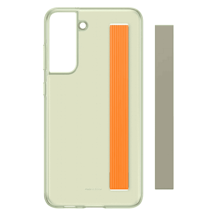 Samsung Clear Strap Cover for Galaxy S21 FE 5G EF-XG990CMEGWW Olive Green (Retail Pack)