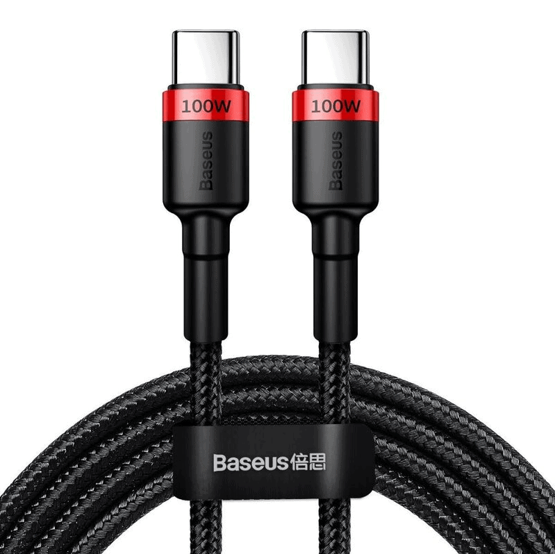 Baseus Cafule PD2.0 100W flash charging Type-C to Type-C cable (20V 5A)2m Red+Black (CATKLF-AL91)