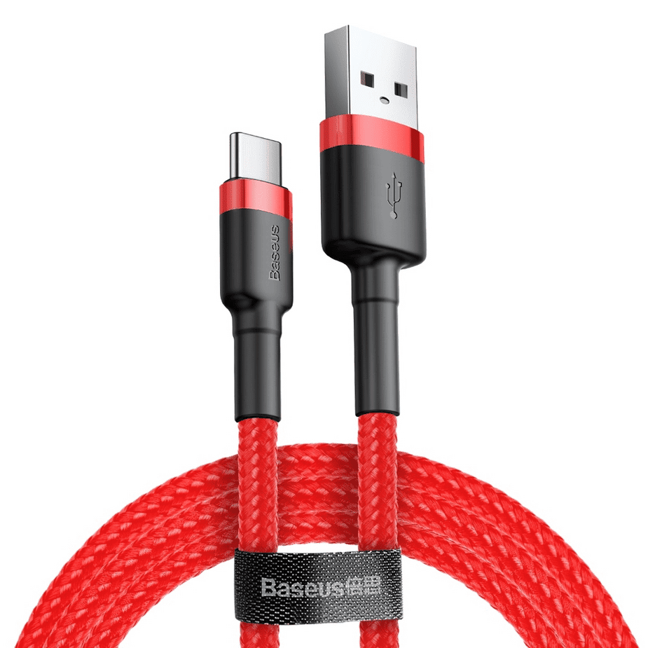 Baseus Cafule Cable USB For Type-C 3A 1m Red+Red (CATKLF-B09)
