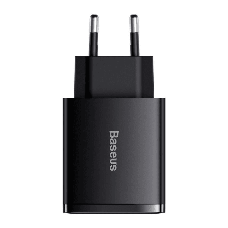 Baseus Compact Quick Charger 2U+C 30W EU Black (CCXJ-E01)