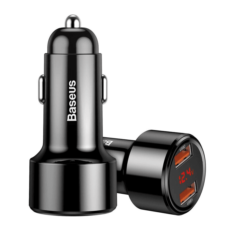 Baseus Magic Series Dual QC - Quick Charge 3.0 Car Charger 2x USB 45W 6A Black (CCMLC20A-01)