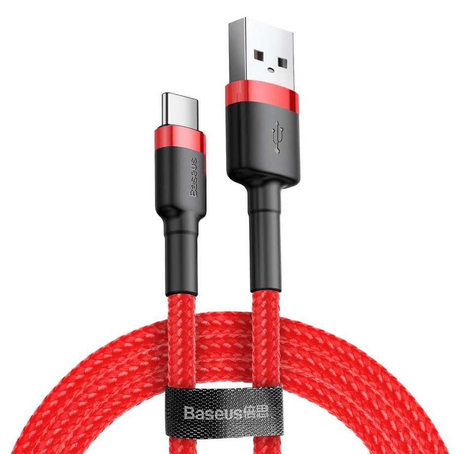 Baseus Cafule Cable USB For Type-C 2A 2m Red+Red (CATKLF-C09)