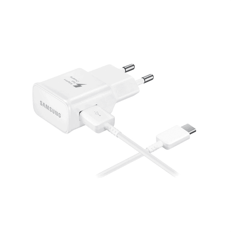 Samsung 15W Wall Charger 1x USB with Type-C Cable White (EP-TA20EWECGWW)