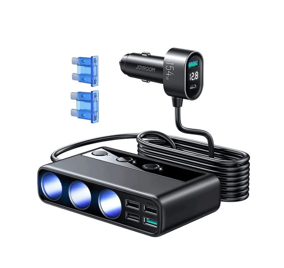 Joyroom Multi-Port USB Car Charger Black (JR-CL06)