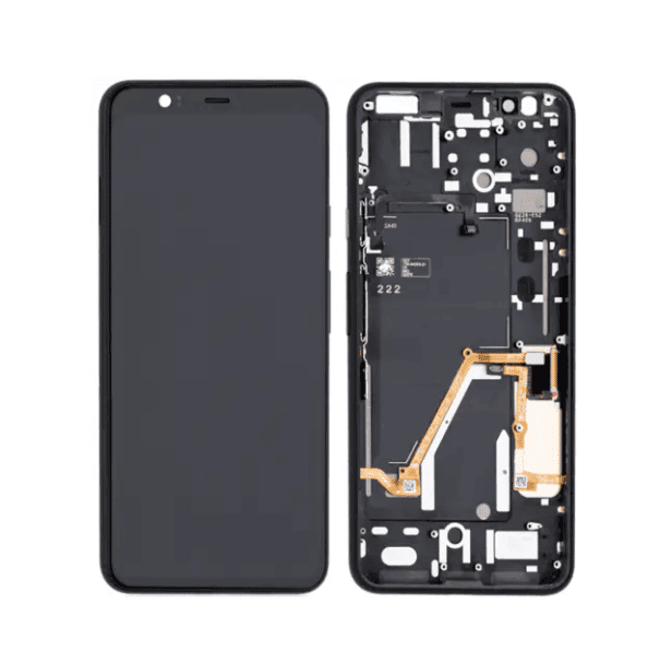 Google Pixel 4 XL LCD Assembly (incl. Frame) Black - (Refurbished)