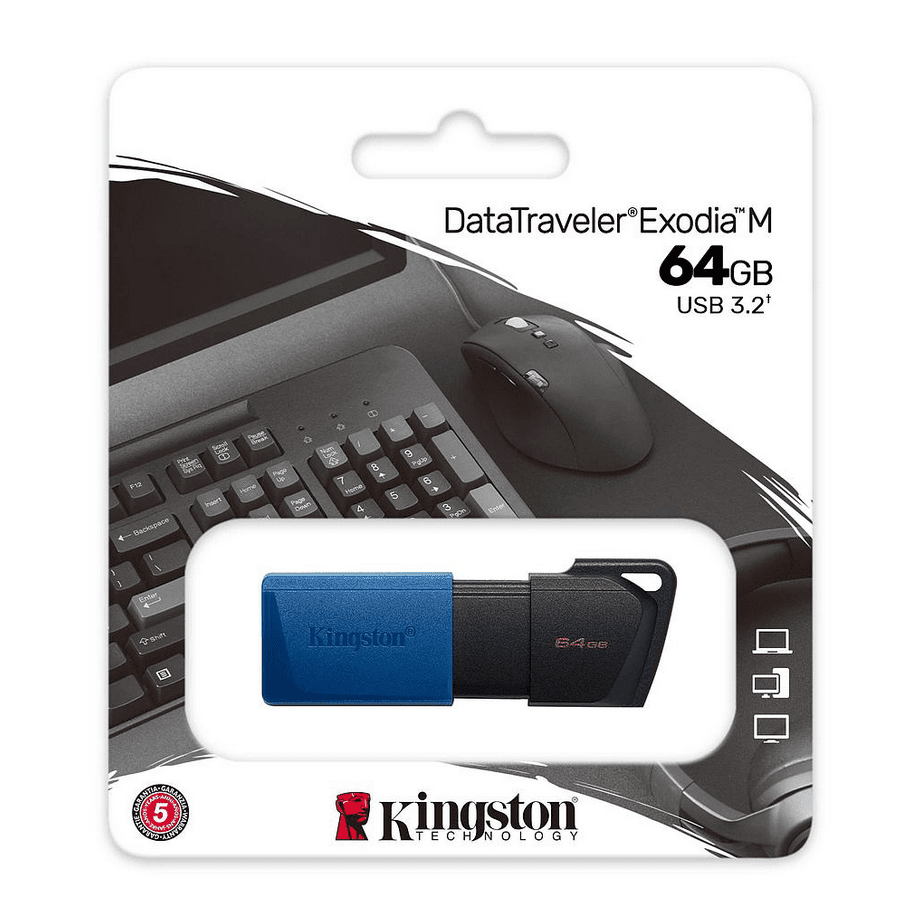 Kingston PenDrive 64Gb 3.2 Exodia M DTXM/64GB (Black)