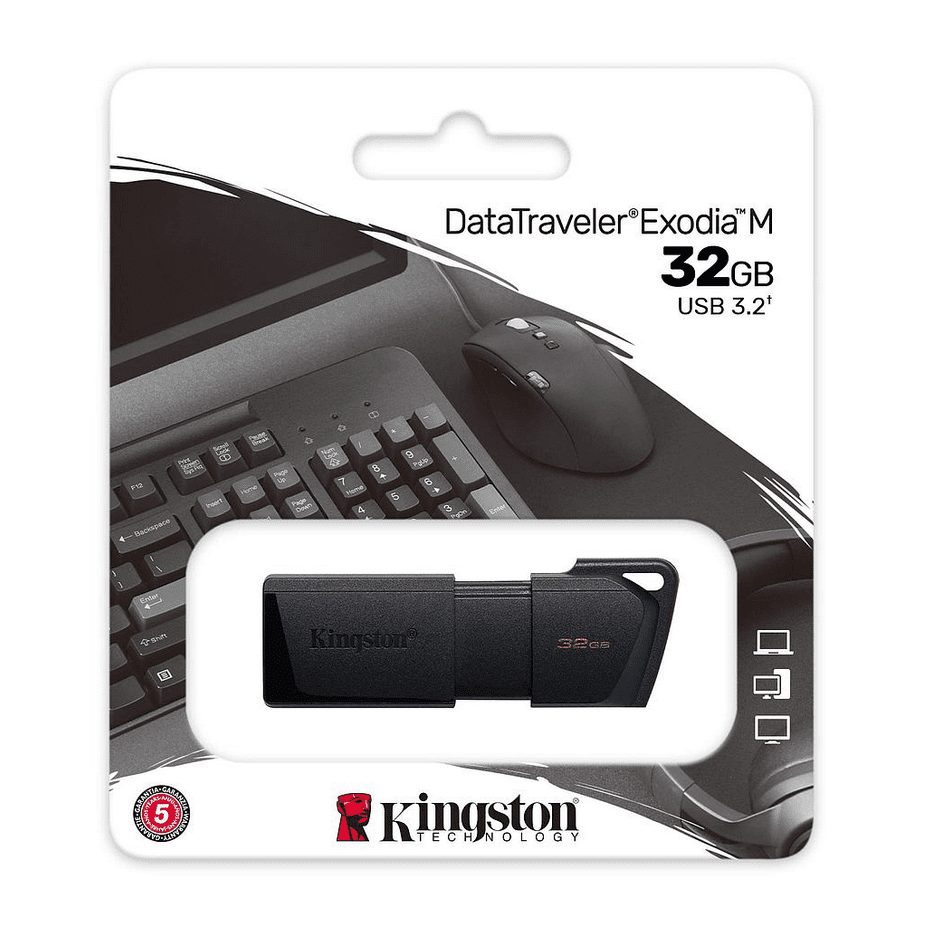 Kingston PenDrive 32Gb 3.2 Exodia M DTXM/32GB (Black)