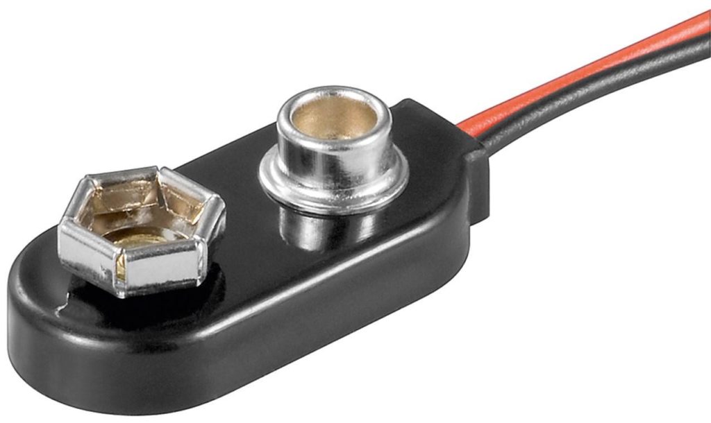 1x 9 V Block Battery Holder