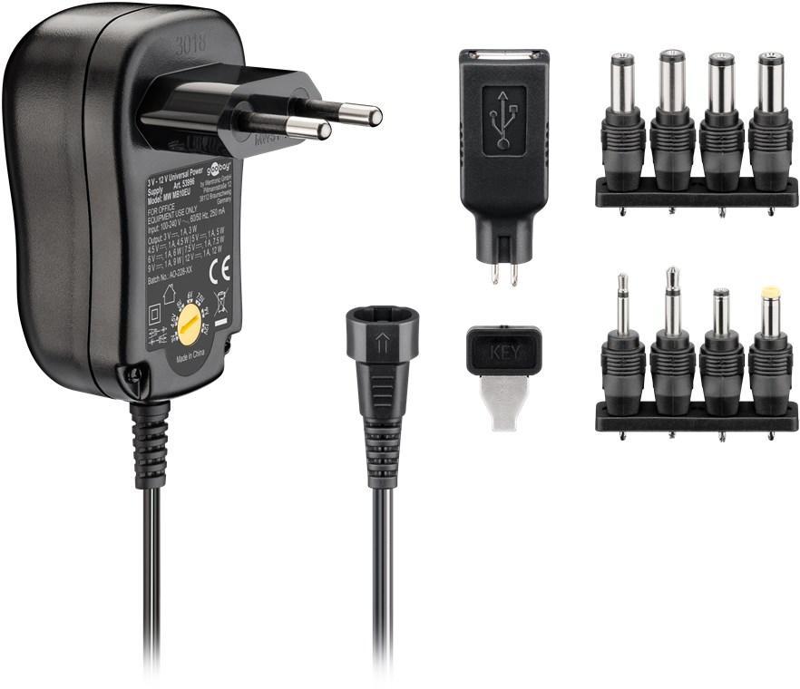 Universal Power Supply (3V-12V max. 12W / 1,0A)