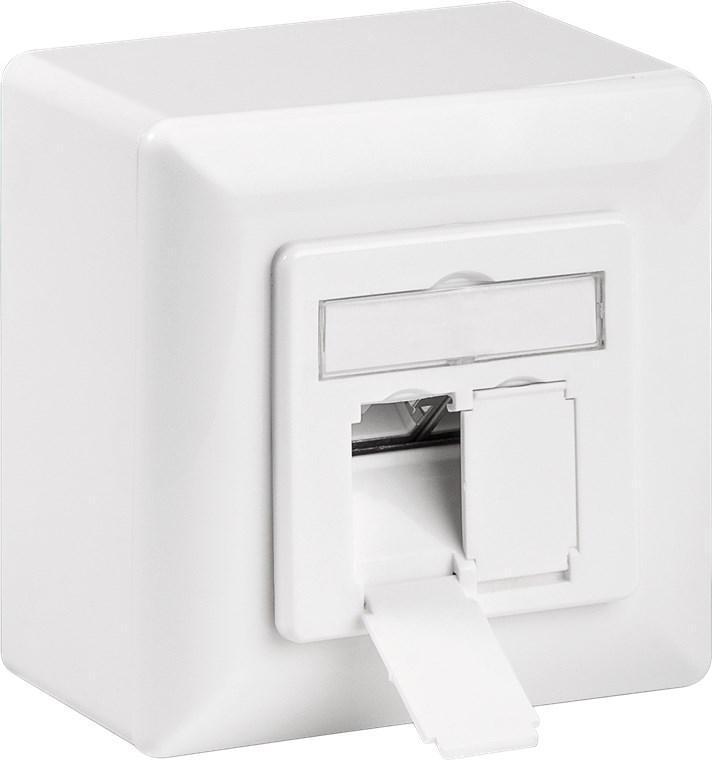 CAT 6 Universal Wall Plate Incl. On-Wall Mounting Frame
