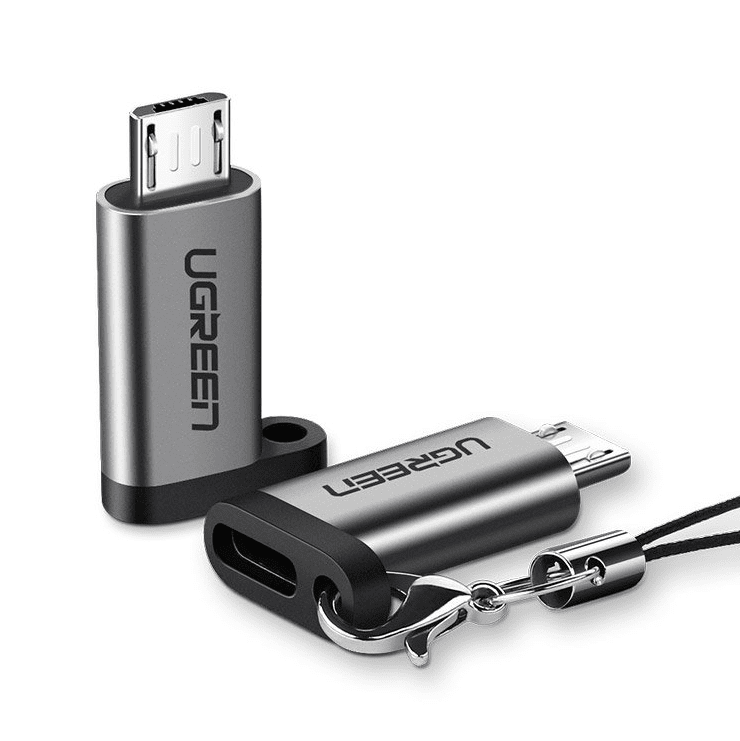 UGREEN USB-C Female to Micro USB Male Adapter - Gray