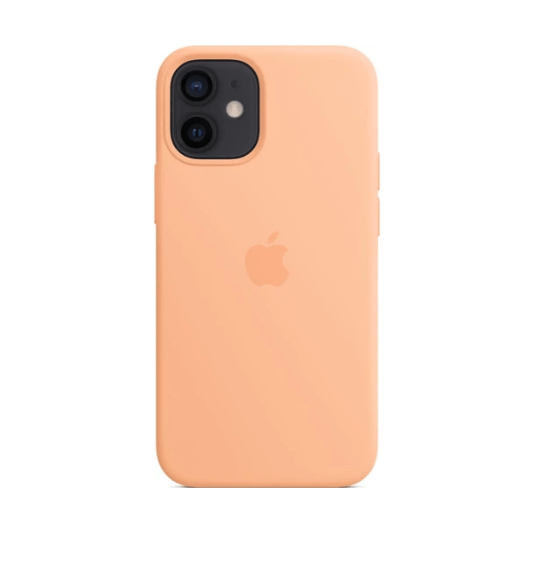 iPhone 12 Mini Apple Silicone Case with MagSafe MJYW3ZM/A - Cantaloupe