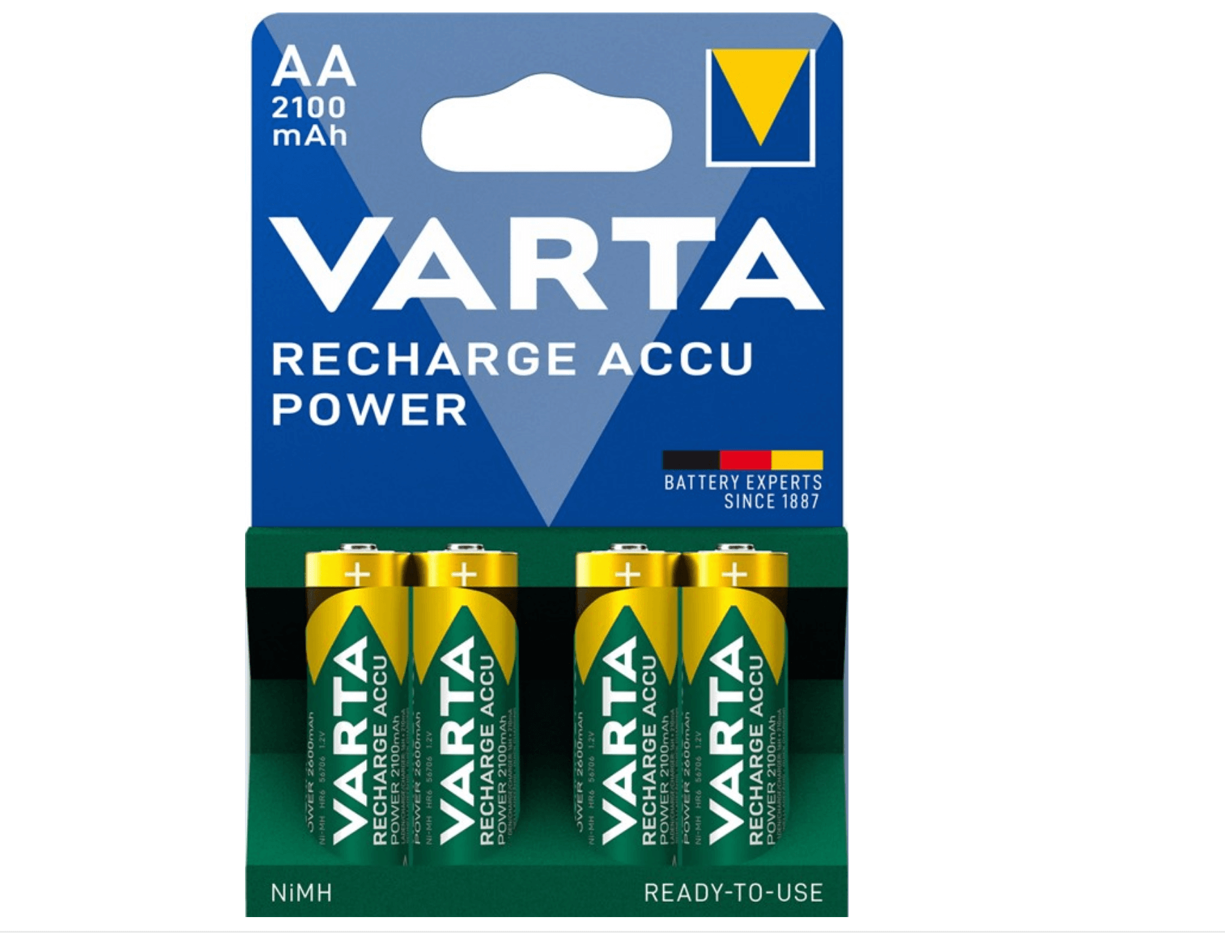 VARTA Recharge ACCU Power AA 2100mAh - (4 pcs)
