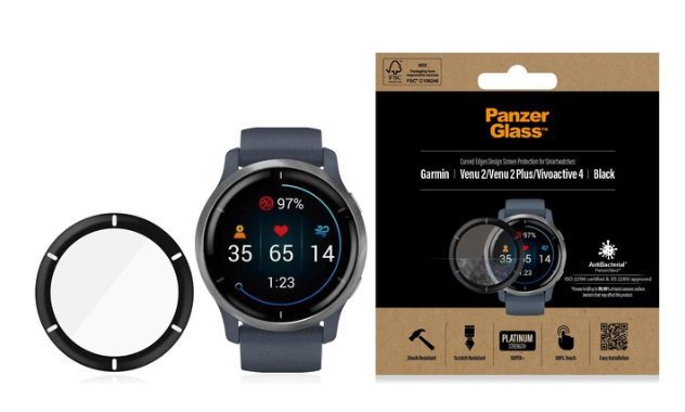 PanzerGlass Screen protector For Garmin Venu 2, Venu 2 Plus, VIVOActive 4