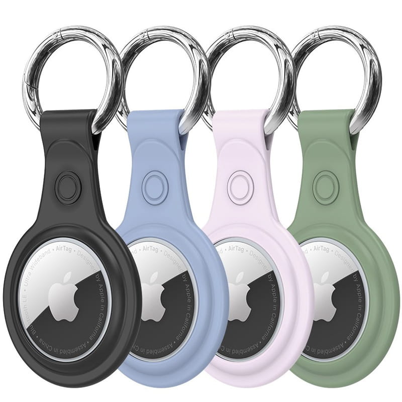 Dux Ducis Case (TPU / 4Pack) Apple AirTag Black+Blue+Green+Pink