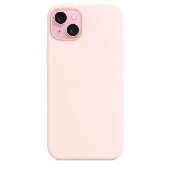 Silicone Case with MagSafe for iPhone 15 – Pink