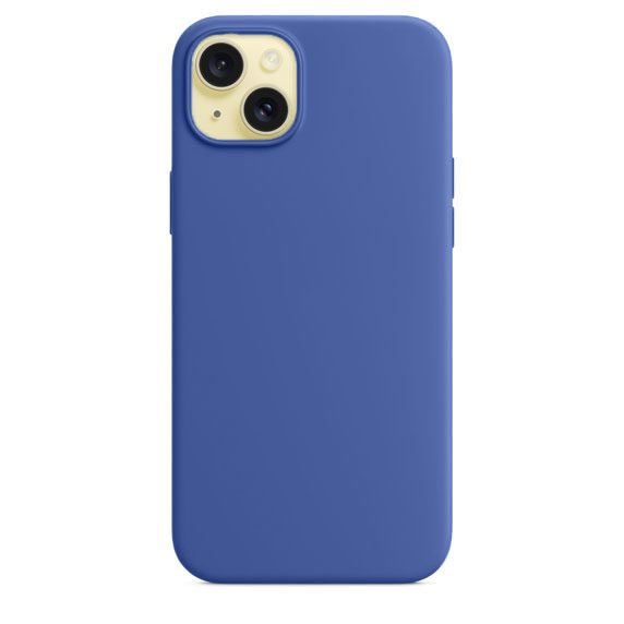 Silicone Case with MagSafe for iPhone 15 Plus – Blue