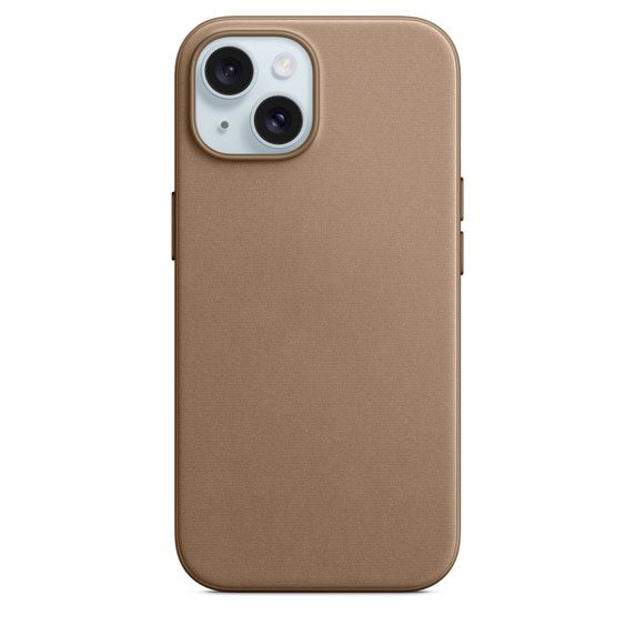 FineWove Case with MagSafe for iPhone 15 Plus – Brown