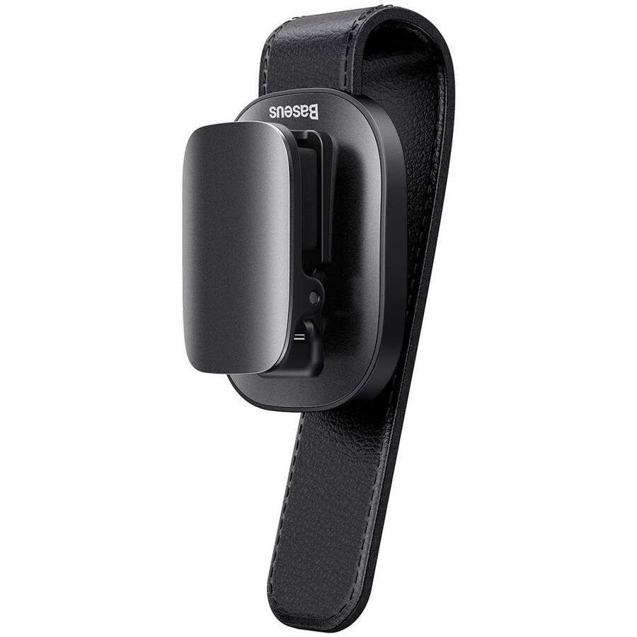 Baseus platinum vehicle eyewear clip clamping type - Black