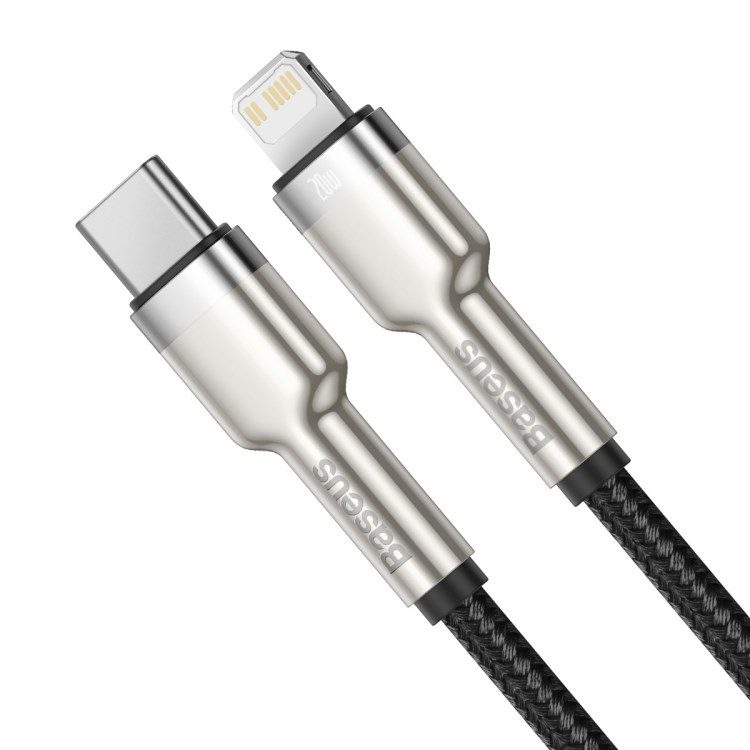 Baseus Cafule Metal Lightning Cable PD20W 25cm - Black