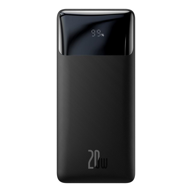 BASEUS Bipow Digital Display Power Bank 30000mAh 20W Portable Phone Charger - Black