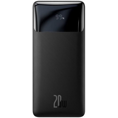 BASEUS Bipow Digital Display Power Bank 20000mAh 20W Portable Phone Charger - Black