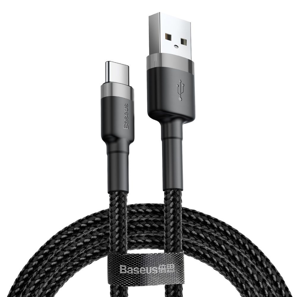 Baseus cafule Cable USB For Type-C 3A 0.5m Gray+Black