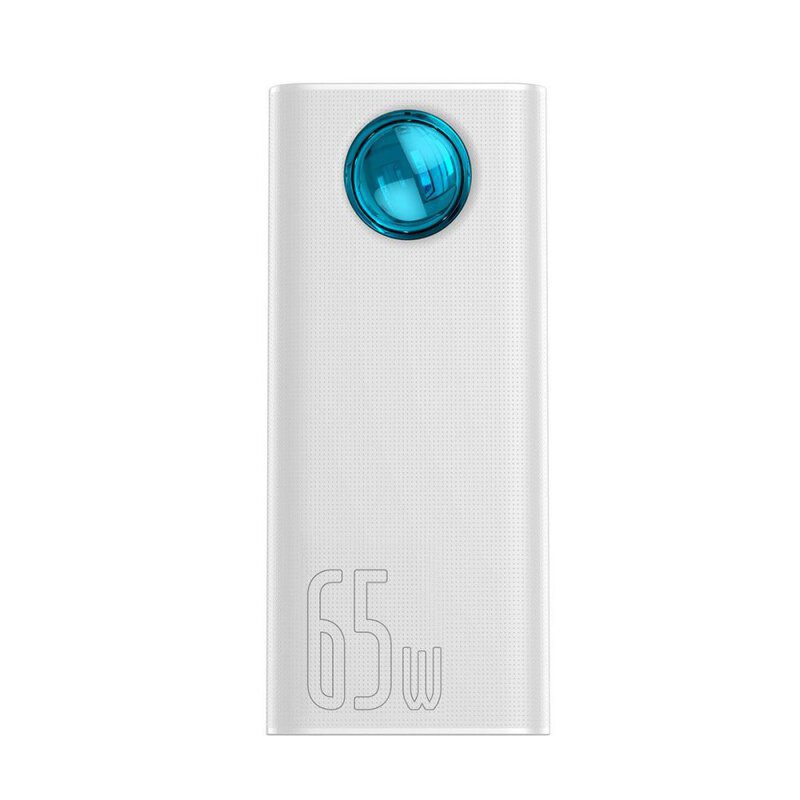 Baseus Amblight Digital Display Quick Charge Power Bank 30000mAh White