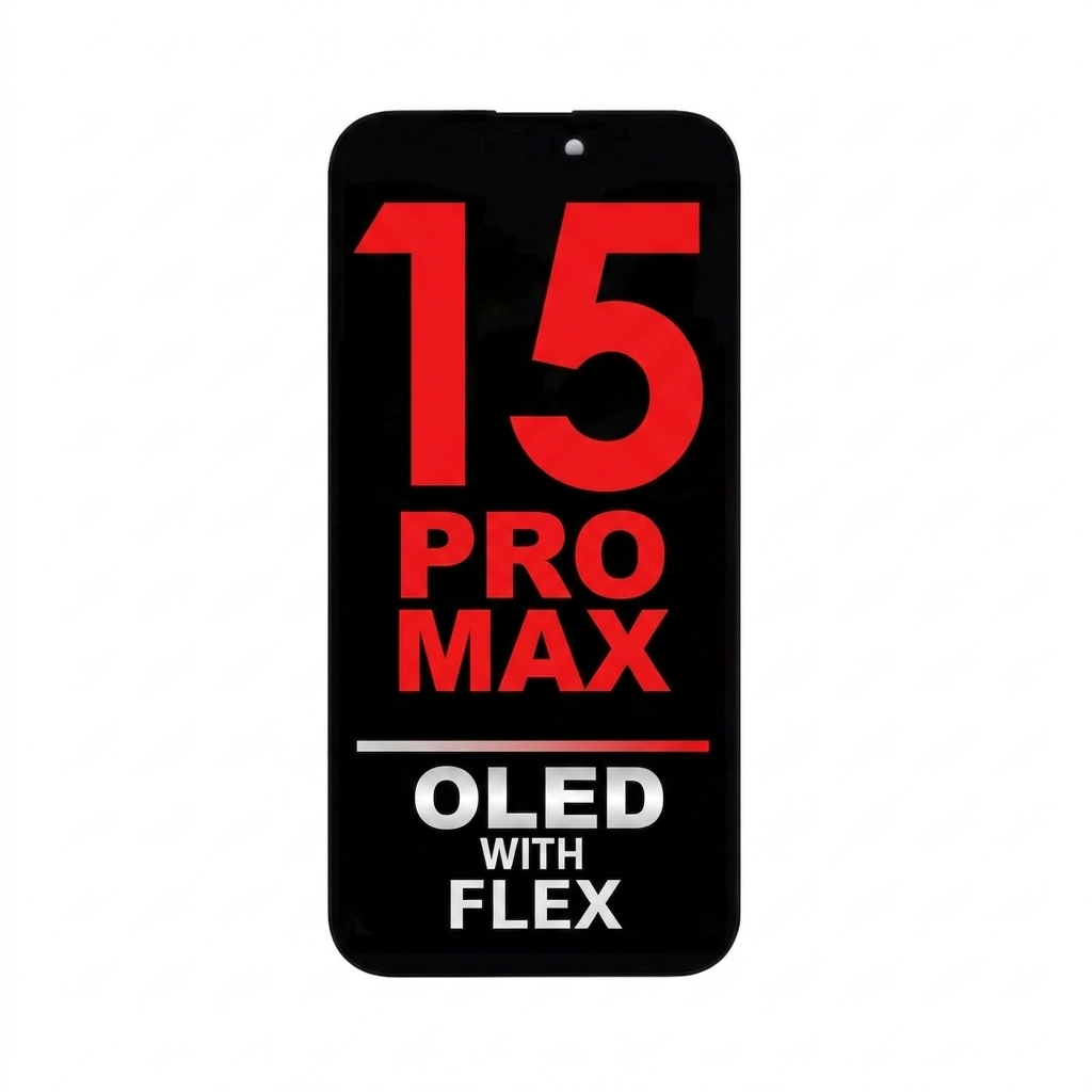 iPhone 15 Pro Max OLED Assembly with Sensor Flex (Diagnosable)