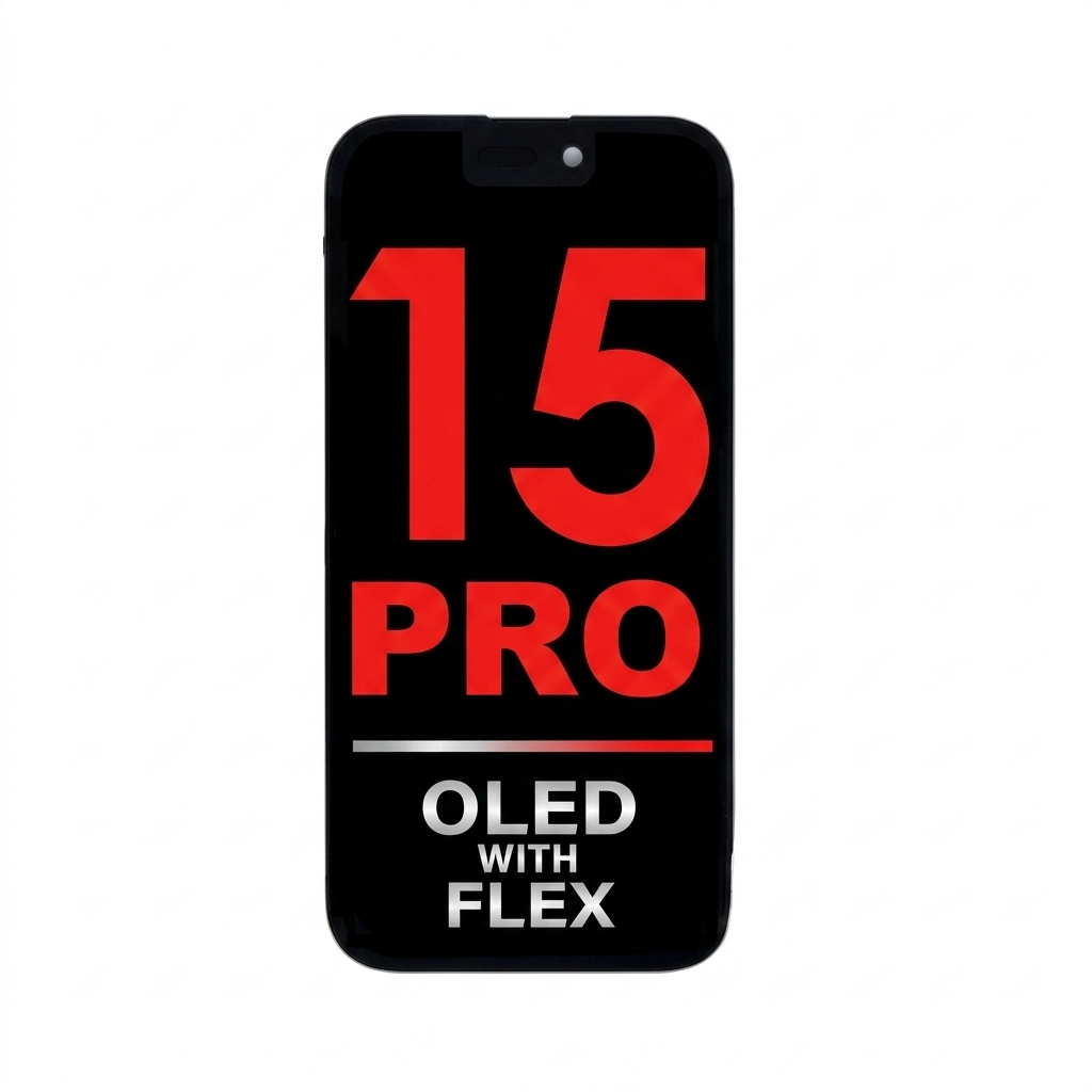 iPhone 15 Pro OLED Assembly with Sensor Flex (Diagnosable)