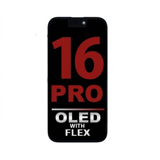 iPhone 16 Pro OLED Assembly with Sensor Flex (Diagnosable)